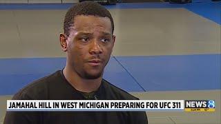 Jamahal Hill in West Michigan preparing for UFC 311