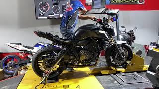 2019 Yamaha MT-07 at Dyno