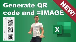 QR code generator and =IMAGE function in Excel