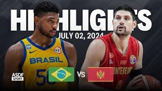 Brazil vs Montenegro Full Game Highlights (Olympic Games Qualification 2024)