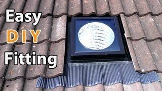 VELUX sun tunnel DIY install - EASY how to fit a solar tube or suntube