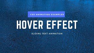 CSS Image Hover with sliding Text Animation | CSS Animation Examples