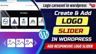 How to add client logo slider in WordPress website | Add responsive logo slider