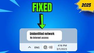 How to FIX "UNIDENTIFIED NETWORK" No Internet Access (Windows 11/10)