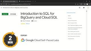 Introduction to SQL for BigQuery and Cloud SQL | #qwiklabs | #GSP281