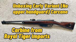 Unboxing Early Variant (No upper handguard) Moschetto Modello 1891 Carcano from Royal Tiger Imports