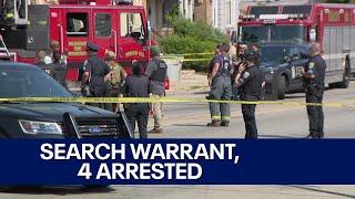 Milwaukee police search house near 24th and National; 4 arrested | FOX6 News Milwaukee