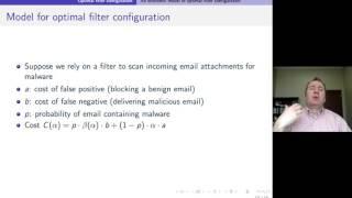 Modeling Filter Configuration