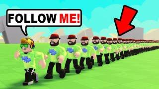 I CLONED MY DAD 100 TIMES in ROBLOX NOOB TRAIN!