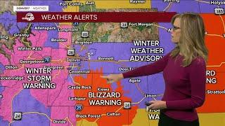 Snow moves in tonight, blizzard warnings issued