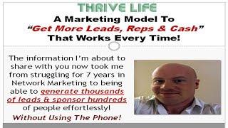 Thrive Life | How To Build This Business Using An ONLINE System