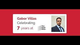 Celebrating Gabor Villas' 7th anniversary at The Final Step - IT support London