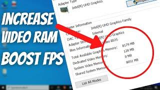 Increase VIDEO RAM GRAPHICS Without Any Software | BOOST FPS | INCREASE PC PERFORMANCE