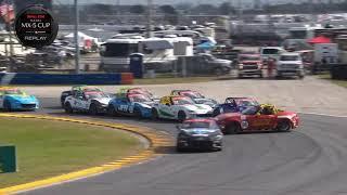 Mazda MX-5 Cup 2024. Race 2 Daytona Road Course. Last Laps