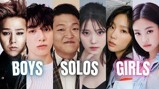 Most Loved KPOP Artists in Korea: Boy Groups vs. Girl Groups vs. Soloists (2007-2023)
