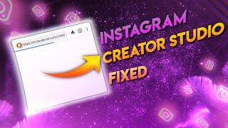 How to fix Instagram creator studio login error??  Part -II | Easy  working