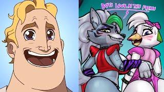 Mr Incredible becoming Canny ( Roxanne Wolf + Chica FULL ) | Five Nights at Freddy's Animation