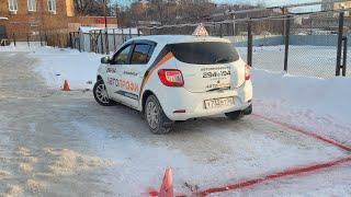 Параллельная парковка зимой  по новому регламенту ГИБДД 2023г .