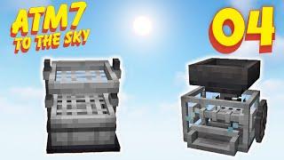 EX MACHINIS,  COMO UTILIZAR E AUTOMATIZAR OS NOVOS AUTO SIEVE E HAMMER ! | ATM7 TO THE SKY - EP 04