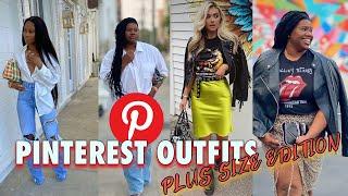 I TRIED RECREATING Pinterest OUTFITS on my PLUS SIZE 18 body!  me Recreate VIRAL PINTEREST photos!