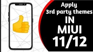 How to apply mtz.theme in MIUI 11/12