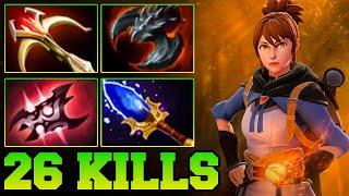 26 Kills + Ultra Kill Marci Dota 2 !! Marci Dota 2 Safelane Carry Guide Pro Gameplay 7.37 Build