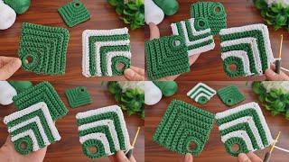 Super BeautifulSuper easy, very useful crochet beautiful motif crochet coastersupla bardak altlığı