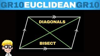 Euclidean Geometry Grade 10: Diagonals Parallelogram bisect