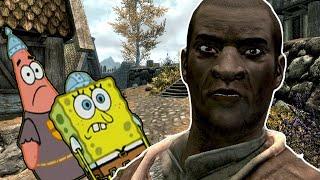 Spongebob and Patrick in Skyrim