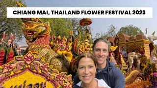 The Chiang Mai Flower Festival 2023 was awe inspiring, and the parade had incredible floats.