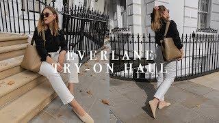 EVERLANE TRY-ON HAUL | SUSTAINABLE FASHION | AD | I COVET THEE