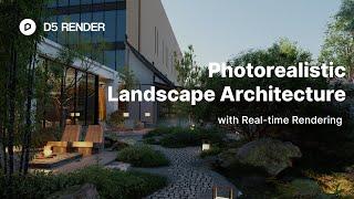 Enchanting Garden Landscaping Animation | All Plants from D5 Render | Real-time Lighting Adjustment