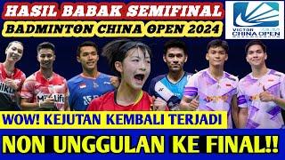 WOW PENUH KEJUTAN!! Hasil Semua Sektor Semifinal Badminton China Open 2024 Hari Ini