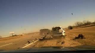 Watch: Crash nearly kills Oklahoma State trooper