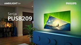 Philips serija PUS8209 | 4K QLED | Ambilight TV | 3-stranski Ambilight