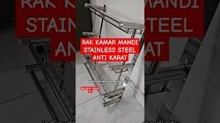 Rak kamar mandi stainless steel anti karat #rakkamarmandi #rakkamarmandistainless