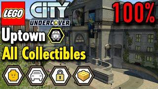 LEGO City Undercover - Uptown 100% Guide (All Collectibles) Free Roam Gameplay