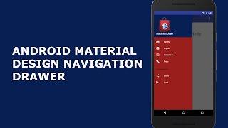 ANDROID MATERIAL DESIGN NAVIGATION DRAWER LAYOUT (Full Tutorial)