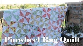 How to Make a Pinwheel Rag Quilt // TUTORIAL