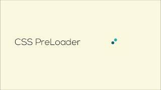 html css javascript - Pure CSS Preloader Animation Tutorial