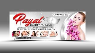 How to make beauty parlour banner design in Photoshop