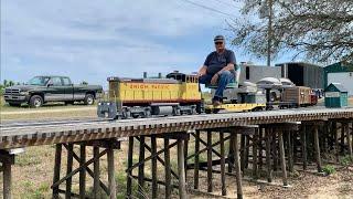 Florida's Highest Railroad!  Riding Train That Derails! 3 Miles Of 7.5 Track, Real Steam Locomotives