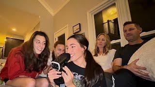 my family tries asmr for the first time (SO tingly)