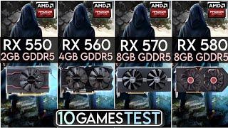 RX 550 vs RX 560 vs RX 570 vs RX 580 | Test In 10 Games | Which Is Best ?