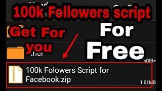 100k auto Followers script for Facebook 2018 || by Facebook sohan club