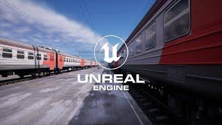 UNREAL ENGINE 5 | TRAIN , RAILWAY, STATION | SUN.UE5