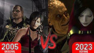 Ada Wong was kidnapped and tied up after Saddler played with her | RE 4 original vs remake