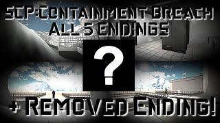 SCP:Containment Breach ALL ENDINGS + Removed Ending & Full Credits! | 1080p 60FPS | 1.3.11