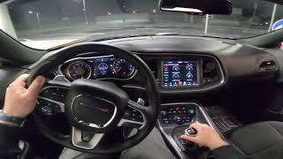 2018 Dodge Challenger 392 Scat Pack 6.4 HEMI V8 492 HP - Night POV Test Drive, sound, and powerslide