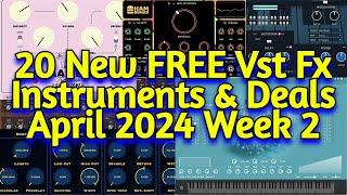 20 Best New FREE VST Plugins, Vst Instruments, Sample Packs & Plugin Deals - APRIL 2024 Week 2